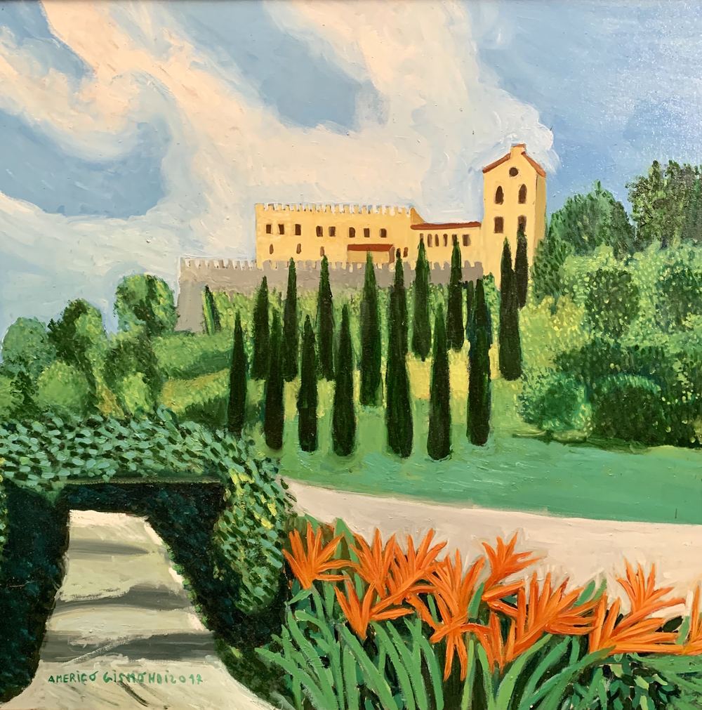Castello di Merano, olio su tela, 60×60 cm, 2017