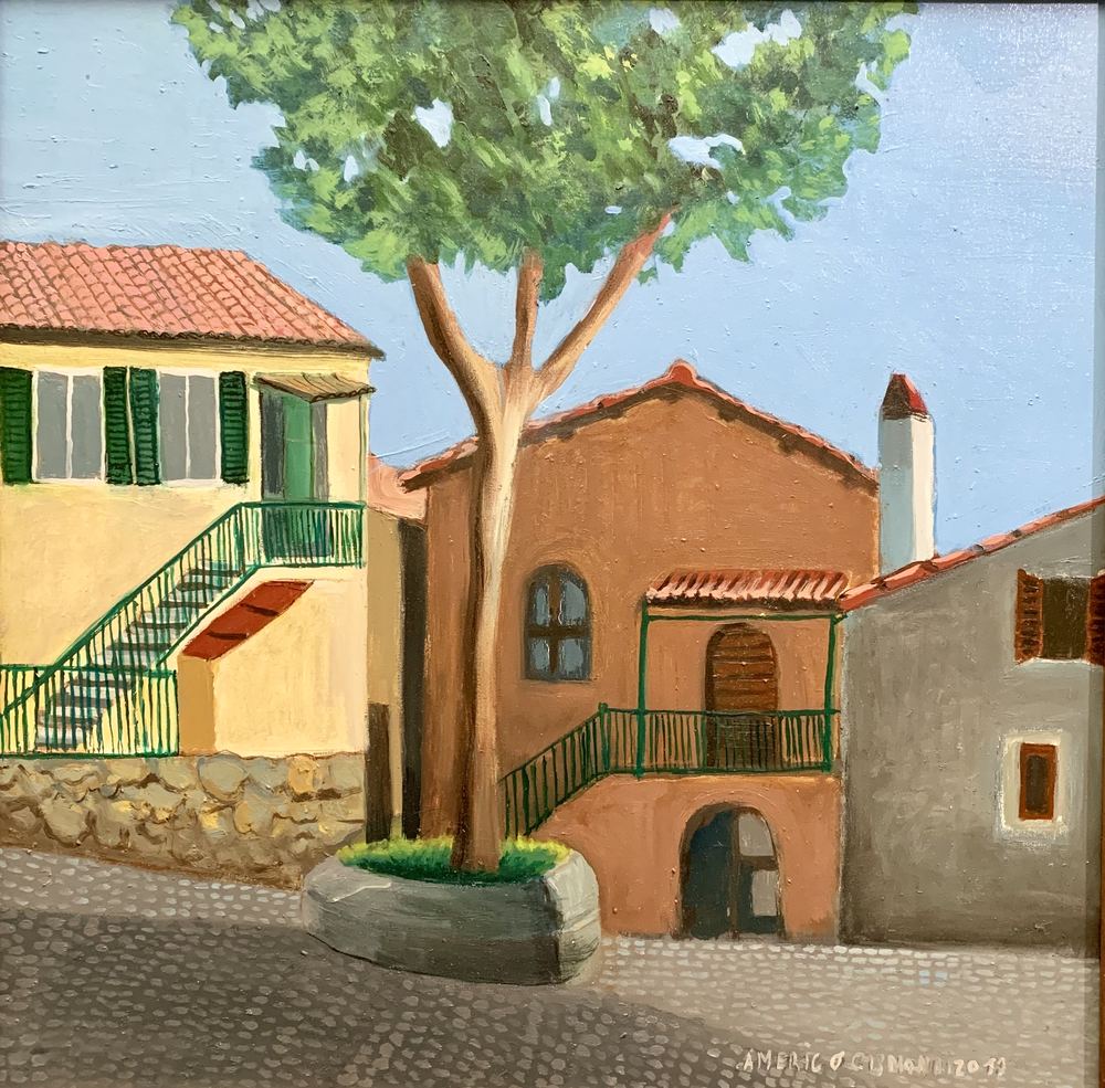 La casa di Maurizio, olio su tela, 50×50 cm, 2017