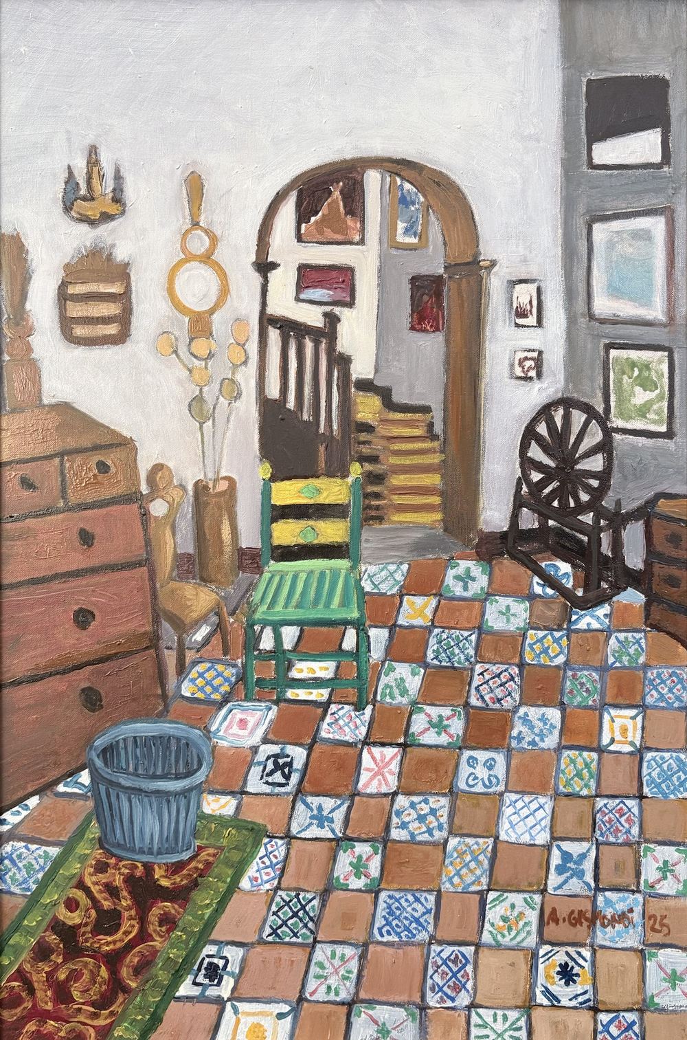 Interno di Monte Madonna, olio su tela, 60×40 cm, 2025