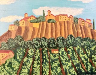 Orvieto, olio su tela, 40×50 cm, 2020