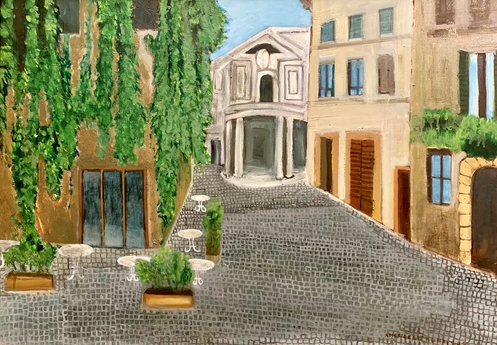 Arco della Pace, olio su tela, 50×70 cm, 2012