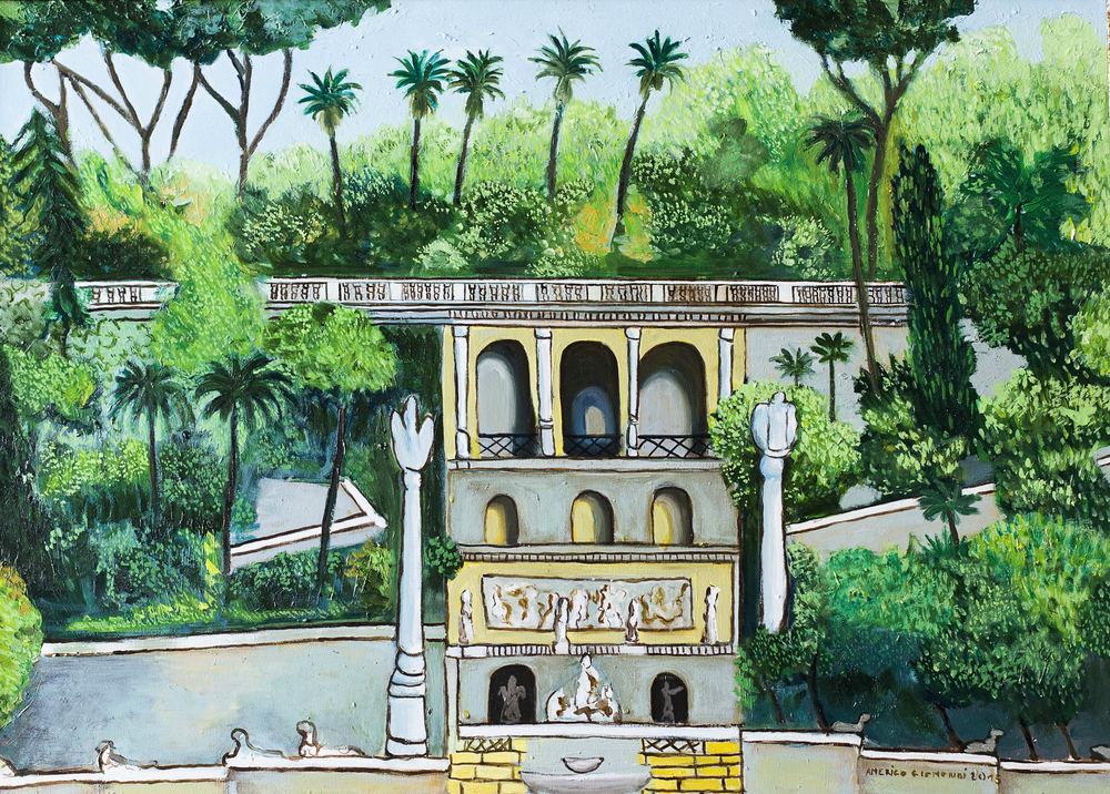 Il Pincio, olio su tela, 50×70 cm, 2015