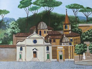 Santa Maria del Popolo, olio su tela, 60×80 cm, 2015