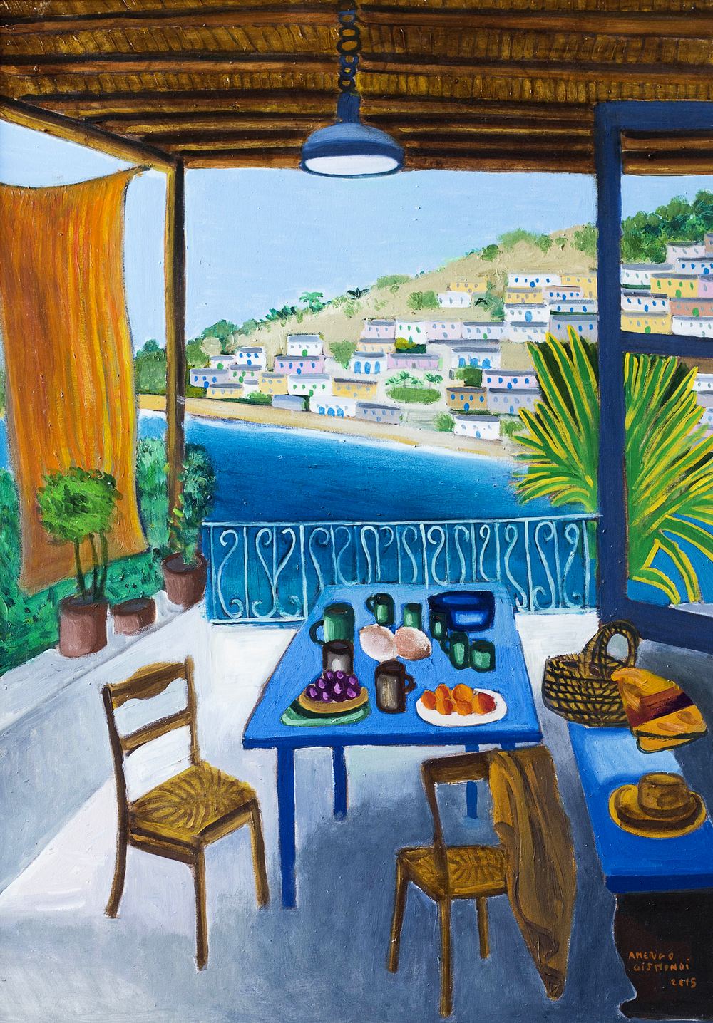 Vista sul mare, olio su tela, 2015